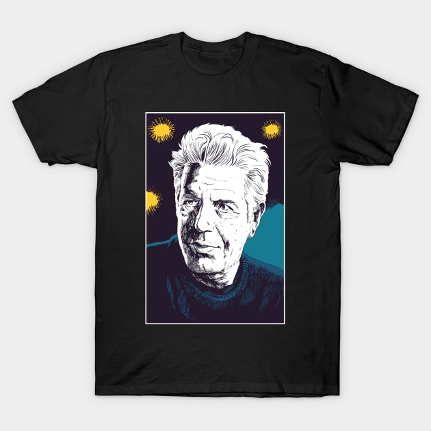 Anthony bourdain T-Shirt by Space Club